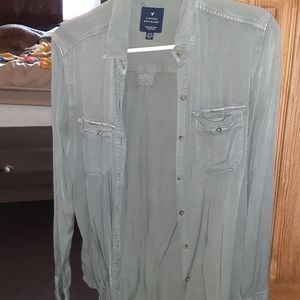 American Eagle Long sleeved button up